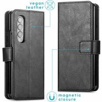 imoshion Luxe Bookcase Samsung Galaxy Z Fold3 - Zwart - Zwart