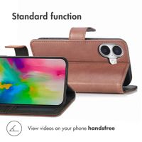 imoshion Luxury Bookcase Apple iPhone 16 - Brown