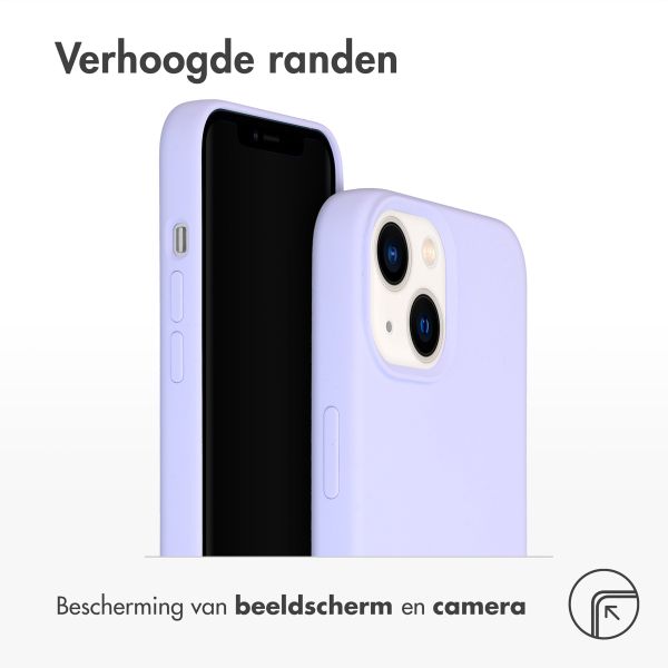 Accezz Liquid Silicone Backcover Apple iPhone 14 / 13 - Paars