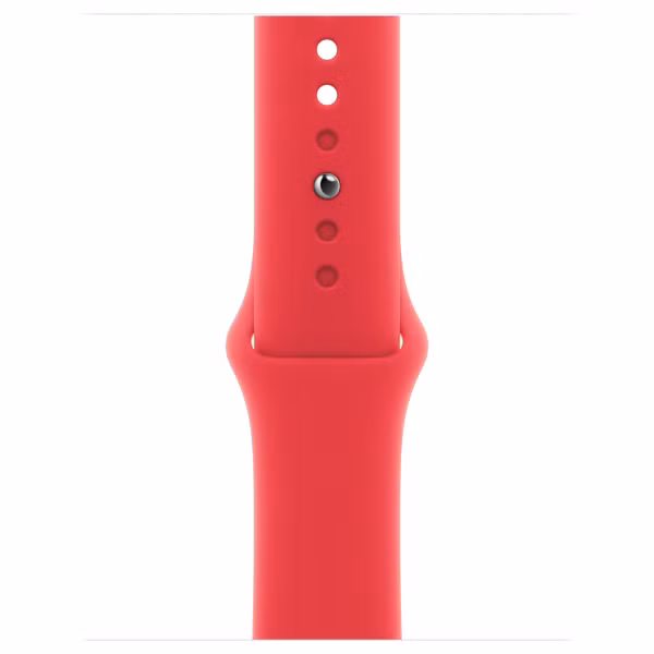 Apple Sport Band Apple Watch Series 1 t/m 9 / SE (38/40/41 mm) | Series 10 / 11 (42 mm) - Maat S/M - (Product) Red