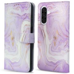 imoshion Design Bookcase Samsung Galaxy A36 - Purple Marble