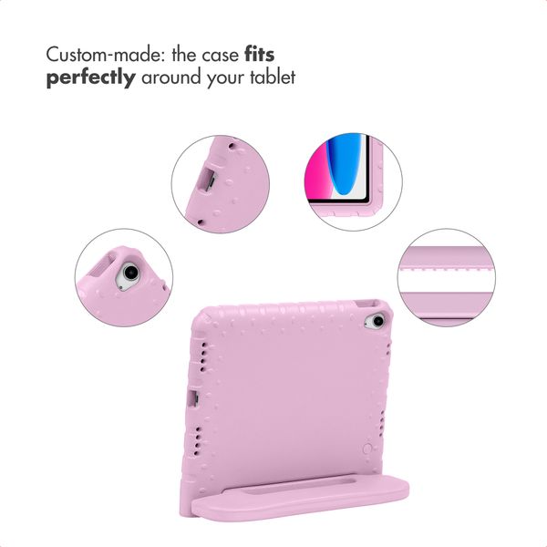 imoshion Kids-Proof Back Cover with Handle Apple iPad 11 (2025) 11 inch A16 / iPad 10 (2022) 10.9 inch - Light Pink