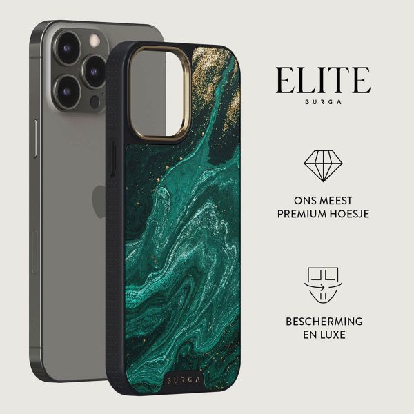 Burga Elite Gold Backcover iPhone 14 Pro - Emerald Pool