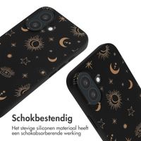 imoshion Siliconen design hoesje met koord iPhone 16 - Sky Black