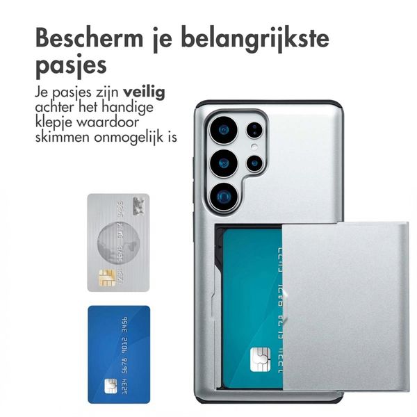 imoshion Backcover met pasjeshouder Samsung Galaxy S25 Ultra - Grijs