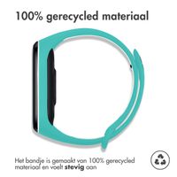 imoshion Siliconen sport bandje Xiaomi Mi Band 5 / 6 - Turquoise / Wit