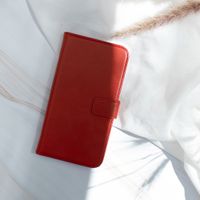 Selencia Echt Leren Bookcase Apple iPhone SE (2016) / 5 / 5s - Rood