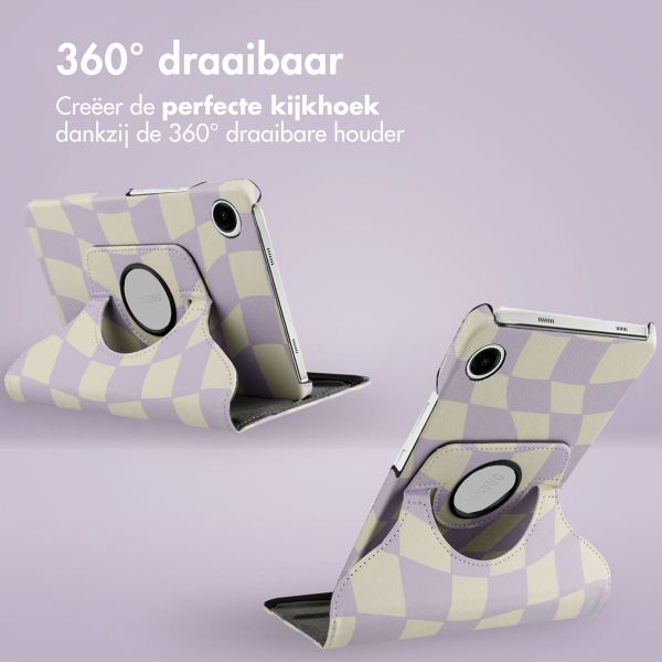imoshion 360° Draaibare Design Bookcase Samsung Galaxy Tab A9 8.7 inch - Dancing Cubes