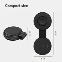 imoshion 2-in-1 Wireless Travel Charger 25W - Smartphone / Earbuds / Samsung Watch - Qi2.2 - Black