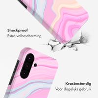 Selencia Vivid Backcover Samsung Galaxy A36 / A56 - Pastel Lipstick Marble