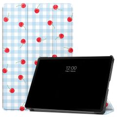 imoshion Design Trifold Bookcase Samsung Galaxy Tab S9 11.0 inch / S10 Lite / S10 FE / S9 FE 10.9 inch - Cherry Check
