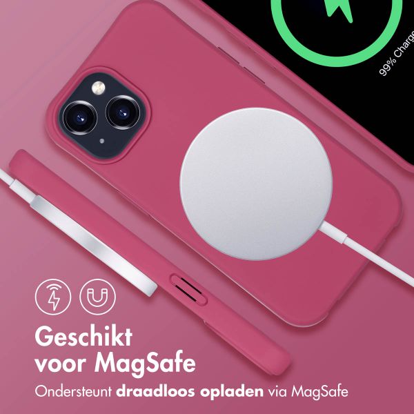 imoshion Color Backcover met afneembaar koord MagSafe Apple iPhone 15 - Raspberry
