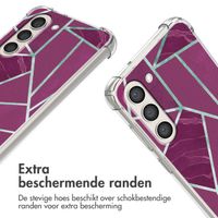 imoshion Design hoesje met koord Samsung Galaxy S23 - Bordeaux Graphic