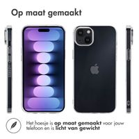 Accezz 100% Recycled Clear Backcover Apple iPhone 15 Plus - Transparant