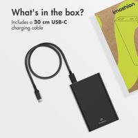 imoshion Ultra Series Aluminium Powerbank 10,000 mAh - Quick Charge and Power Delivery - Black