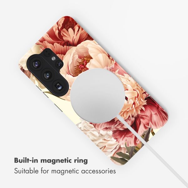 Selencia Vivid Backcover met MagSafe Samsung Galaxy S26 Ultra - Vintage Peony