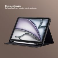 Selencia Riva Bookcase Apple iPad Air 11 inch (2025) M3 / (2024) M2 / Air 5 (2022) / Air 4 (2020) - Mocha Brown