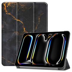 imoshion Design Trifold Case Apple iPad Pro 11 (2025) M5 / (2024) M4 - Black Marble