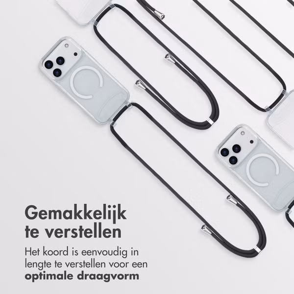 imoshion MagSafe Backcover met afneembaar koord Apple iPhone 17 Pro - Transparant
