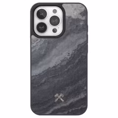 Woodcessories Bumper Case MagSafe Apple iPhone 15 Pro Max - Stone Camo Gray Black