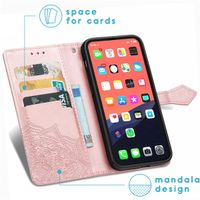 imoshion Mandala Bookcase iPhone 13 - Rosé Goud