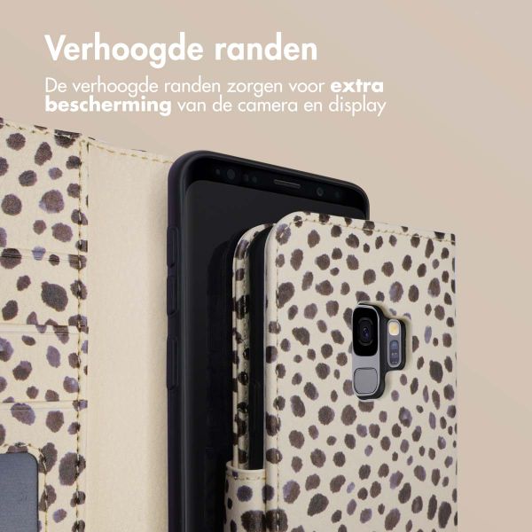 imoshion Design Bookcase Samsung Galaxy S9 - Black And White Dots