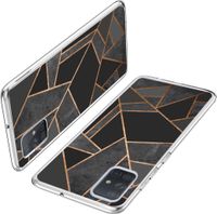 imoshion Design hoesje Samsung Galaxy A71 - Grafisch Koper / Zwart