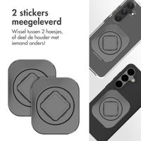 Accezz EasyLock telefoonhouder auto - inclusief hoesje Samsung Galaxy S24 - Ventilatierooster - 360 graden draaibaar - Zwart