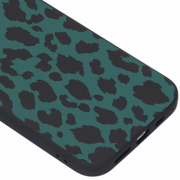 imoshion Design hoesje Apple iPhone 12 (Pro) - Luipaard - Groen / Zwart
