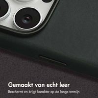 Accezz Vintage Leather Magsafe Backcover Apple iPhone 16 Pro - Smokey Green