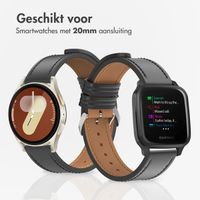 imoshion Modern leren bandje - Universeel 20 mm aansluiting - Zwart