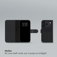 Accezz Edge Uitneembare Bookcase met MagSafe Apple iPhone 18 Pro / 17 Pro - Zwart