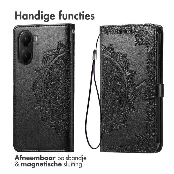 imoshion Mandala Bookcase Xiaomi Poco X7 Pro - Zwart