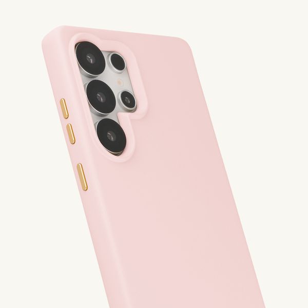 Selencia Rivièra MagSafe Backcover met afneembare haakjes Samsung Galaxy S25 Ultra - Sorbet Pink