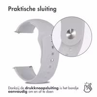 imoshion Siliconen Sport bandje Samsung Galaxy Watch 7 40/44 mm - Grijs