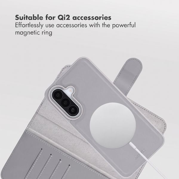 Accezz Edge detachable Bookcase with MagSafe Samsung Galaxy A27 (5G) - Grey