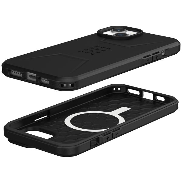 UAG Civilian Backcover MagSafe iPhone 15 Plus - Zwart