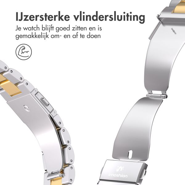 imoshion Stalen bandje Apple Watch | 44/45/46/49 mm - Zilver & Goud