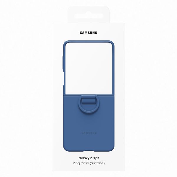 Samsung Originele Silicone Cover Ring Samsung Galaxy Z Flip 7 - Blue