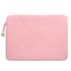Selencia Corduroy Laptop hoes 15-16 inch - Laptopsleeve - Soft Blush