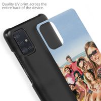 Ontwerp je eigen Samsung Galaxy A51 hardcase hoesje - Zwart