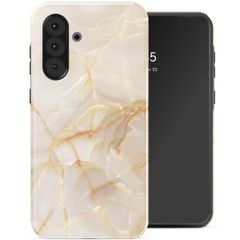 Selencia Vivid Tough Backcover Samsung Galaxy A36 / A56 - Golden Beige Marble