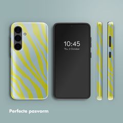 Selencia Vivid Backcover Samsung Galaxy S24 - Zebra Winter Sky Titanium Yellow