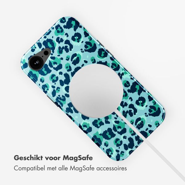 Selencia Vivid Backcover met MagSafe Apple iPhone 16e - Wild Spots Light Blue