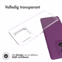 Accezz Clear Backcover Motorola Edge 60 Pro - Transparant