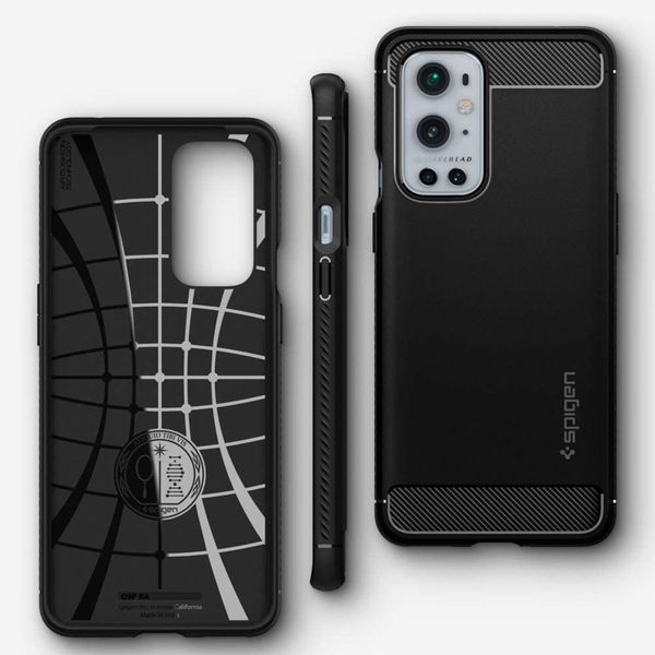 Spigen Rugged Armor Backcover OnePlus 9 Pro - Zwart