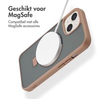 Accezz Ring Stand Backcover met MagSafe iPhone 15 - Brown