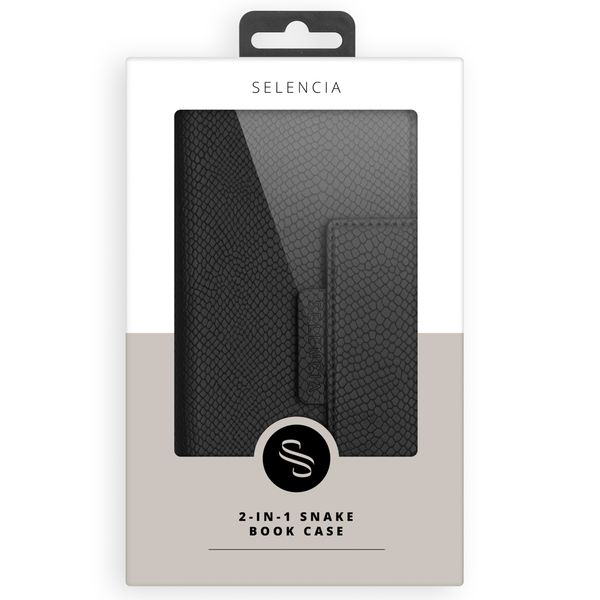 Selencia Llyr 2-in-1 Uitneembare Slang Bookcase iPhone 13 Pro - Zwart