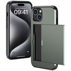 imoshion Backcover met pasjeshouder Apple iPhone 15 - Donkergroen