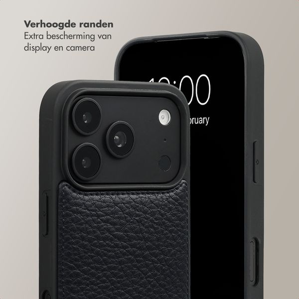 Selencia Nova Telefoonhoes met Koord en Pashouder Apple iPhone 18 Pro Max / 17 Pro Max - Zwart